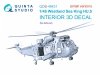 Quinta Studio QDS-48431 Westland Sea King HU.5 3D-Printed & coloured Interior on decal paper (Airfix) (Small version) 1/48